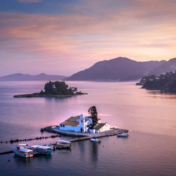 The view of Mouse Island from Kanoni 11The view of Mouse Island from Kanoni