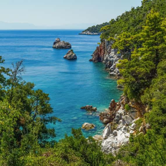 11Many swim spots around Skopelos are only accessible by boat
