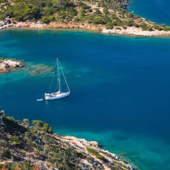 Sailing in a quiet bay in Poros 11Sailing in a quiet bay in Poros